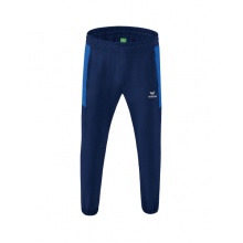 Erima Presentation Pants Team long (100% Polyester, lightweight, modern slim fit) royal blue/navy blue Boys